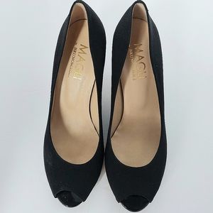 Magli by Bruno Magli Alexis Peep Toe Pumps Sz 8.5B